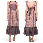 Haute Hippie  Boho Fairy Floral Flutter Sleeve Dress Size M Photo 1