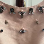 Eliza J BLUSH PINK BEADED AND RHINESTONE DRESS SIZE 14P Photo 1