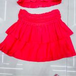 Ramy Brook  MERRY V-NECK SHORT-SLEEVE BLOUSE IN PUNCH AND JANE MATCHING SKIRT Photo 12