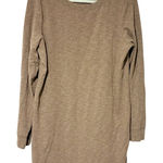 AnyBody Long SleeveKnit Asymmetrical Top Tunic Size Large Tan Lounge Sleep Gown Photo 0