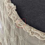 Johnny Was Vintage 90s Embroidered Overlay Maxi Dress Semi Sheer Women's Large Photo 4