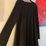 LOGO By Lori Goldstein logo Lounge by lori goldstein Black Tunic Shirt Dress Long Sleeve Size L Large Photo 3