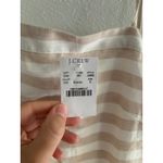 J.Crew Mini Dress Womens Small Cream Tan Linen Tie Pom Pom Resort Coastal Preppy Photo 3