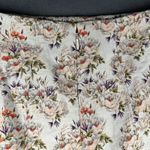 Eva Mendes New York & Company Trumpet Skirt Womens 14 Beige Floral Zip Mermaid Purple Photo 10