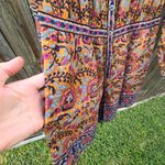 SEA NY Rosita 100% Cotton Ruffle Romper in Rust and Navy, size 8 Orange Photo 10