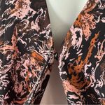 Halogen  Abstract Print V-Neck Pink Black Blouse XXL Photo 4