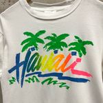 Vintage 1980s Hawaii HI Neon Graphic Short Sleeve Single Stitch Graphic T Photo 1