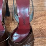 Saint Laurent Vintage yves  Brown leather Women's Slingback heels size 6.5 Photo 1