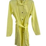 Rains Womens Curve Jacket Straw Yellow Size XS New Photo 0