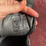 Sorel Conquest Wedge Black Leather Red Lace Up Booties Women Size 8.5 Photo 5