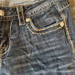 Miss Me Copper Embroidered Faux Flap Pocket Mid Rise Easy Skinny Size 28 Photo 4