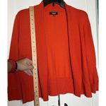 Premise  Studio Women’s Red Open Cardigan Knit Rayon Nylon 3/4 Sleeve‎ Sweater XL Photo 4