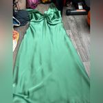 David's Bridal David’s bridal Elegant Green Sleeveless Dress midi size 10 Photo 5