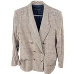 ZARA  WOMAN Plaid Blazer Business Caual Double Breasted Coat Sz M Photo 0