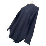 RDI New  Sweater Womens M Quarter Zip High Neck Long Sleeve Waffle Knit Blue Photo 7