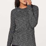 Lululemon  Kitsilano Grey Warp Knit Long Sleeve Top LULu LIKE NEW Size 6 Photo 2