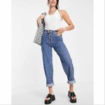 Topshop Zed Exposed Zipper High Waist Straight Leg Jeans Blue 28 Skater Photo 14