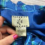 Ice silk plaid sleeveless wrap top vintage size medium Green Photo 3