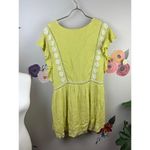 Free People  Warm Olive Joelle Mini Dress - Size - Large Photo 3