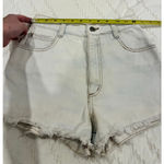 Vintage Women's Steel Jeans White Distressed Jean Shorts Size 7 Photo 1