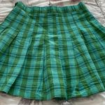 Urban Outfitters NWT Katie green plaid pleated academia mini skirt, size S Photo 0