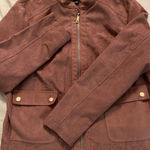 Kenneth Cole  Women Dusty Pink Bomber Jacket Full Zip Cut Out XL Photo 0