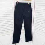 NYDJ Petite Rhinestone Pocket Straight Leg Slimming Jeans Black 2P Photo 1