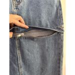 Forever 21 NWT  Blue Denim Zip Off Convertible Straight Maxi Skirt Size Small Photo 4