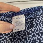 Lands' end women's size 22W nylon spandex blue and white miniskirt swim Photo 2