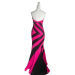 Jovani Women's Strapless Black & Pink Floor Length Pageant Ball Gown W/ Train 4 Photo 5