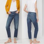 White House | Black Market  Mid-Rise Everyday Soft Denim Grommet Girlfriend Jean Photo 1