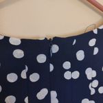 Shelby & Palmer  Size Medium M Textured Polka Dot Yellow Blue White Dress Photo 10