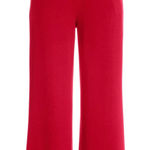 Boston Proper NWOT  Luxe Lounge Drawstring Wide Leg Pants Red Size L Photo 0