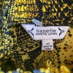 Nanette Lepore Droptail Reptile Black/Yellowgold Dress
Size 10
100% Polyester Photo 6
