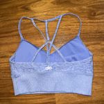 Alo Yoga Lavish Blue Strappy Racerback Sports Bra Photo 0