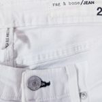 Rag and Bone White High Rise Ankle Skinny Jeans Photo 2