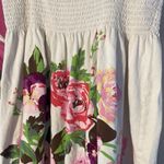 H&M Garden Collection Floral Smocked Top Tunic Dress Milkmaid Cottage Photo 2