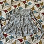 Madewell  white, blue, orange, and brown floral knee length skirt. Size S Photo 2