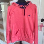 Adidas  Ultimate Hoodie Coral Navy Blue Trim Photo 5