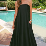 Show Me Your Mumu  Tinsley Tube Maxi Dress size Medium M with neck scarf NWOT Photo 0