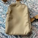 NWT SUGU Milan New York Los Angeles Sling Tan Crossbody Bag Unisex Chest Bag Photo 2
