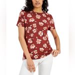Alfani  Floral Print Tee Photo 1