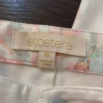Etcetera cream and pink floral pants size 6 Photo 6