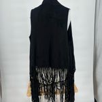 Do Everything In Love  Black Fringe suede vest Photo 3