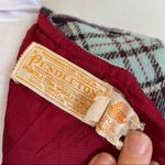 Pendleton Vintage 60s Blue Plaid Sleeveless Virgin Wool Pinafore Dress Photo 7