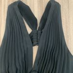 ALC Frank A.L.C. Everly Gown - Size 6 - Dark Navy Pleated Long Maxi Formal Dress Photo 9