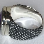 MICHAEL DAWKINS Starry Night Faceted Purple Amethyst Sterling Silver Ring Sz 9 Photo 5