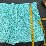 Reebok  Blue Green Floral Elastic Drawstring Waist Activewear Short Women's XL Photo 10