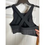 Good American  Crossback Icon Black Sports Bra Criss Cross Back Size 2 / Medium Photo 4