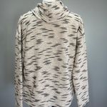 Loft CLEARANCE! Cream Striped Warm Cowl Neck Sweater Size M NWT Photo 1